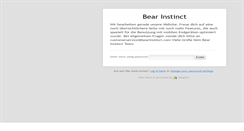 Desktop Screenshot of bearinstinct.com