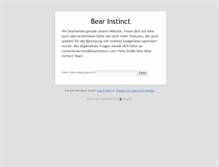 Tablet Screenshot of bearinstinct.com